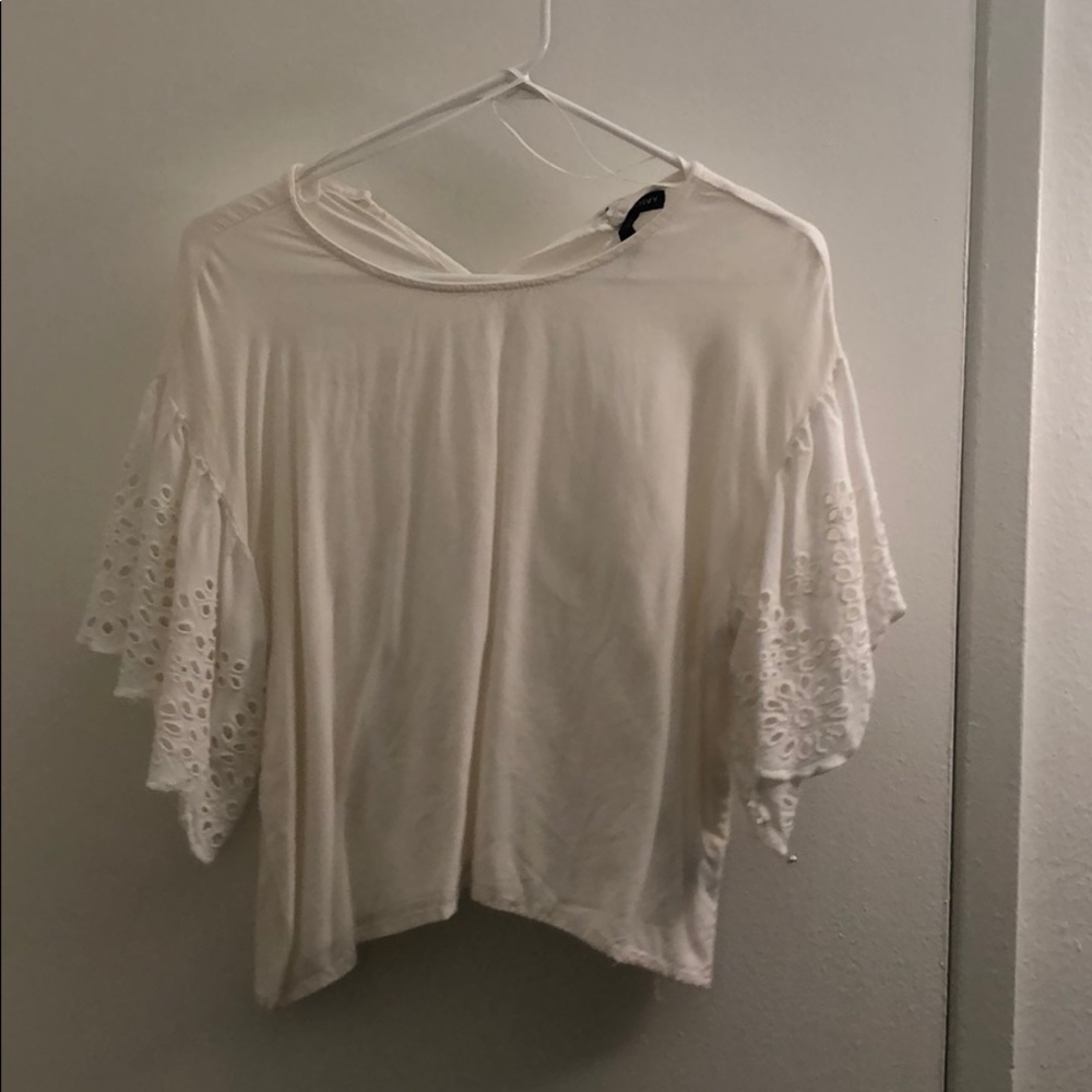 White crop top